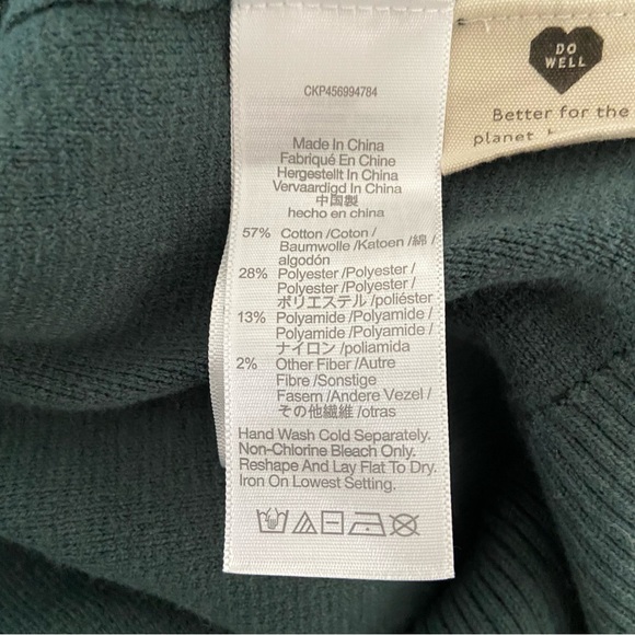 Madewell Miller Cardigan Sweater in Midnight Green - Picture 6 of 7